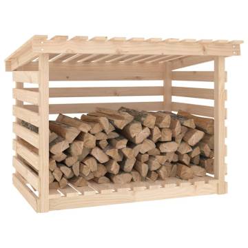 Solid Pine Firewood Rack 108x73x79 cm - Durable Storage