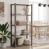 5-Tier Storage Rack Grey 80x38x170 cm Solid Wood Pine Colour grey Size 80 x 38 x 170 cm Quantity in Package 1 Amount 