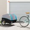 Bike Trailer Black and Blue 45 kg Iron Colour blue Size 133 x 68 x 68 cm 