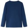 Kids' Long Sleeve Navy Blue T-shirt - Size 116 | Hipomarket