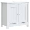 4 Piece Bathroom Furniture Set BERG - White Solid Pine