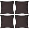 4 Brown Cushion Covers Cotton 50 x 50 cm Colour brown Size 50 x 50 cm Quantity in Package 1 