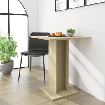 Stylish Bistro Table Sonoma Oak - 60x60 cm | Hipo Market