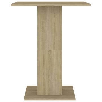 Stylish Bistro Table Sonoma Oak - 60x60 cm | Hipo Market