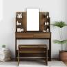 Dressing Table with Mirror Brown Oak 96x40x142 cm Colour brown oak Quantity in Package 1 