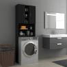 Washing Machine Cabinet Black 64x25.5x190 cm Colour black Number of 1 