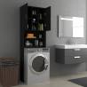 Washing Machine Cabinet Black - Stylish & Space-Saving Design