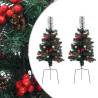 Artificial Pathway Christmas Trees - 76 cm PVC - 2 pcs