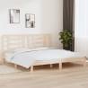 Bed Frame Solid Wood Pine 200x200 cm Colour natural Size 200 x 200 cm 