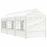 Gazebo with Roof White 6.69x2.28x2.69m for Outdoor Events