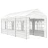 Gazebo with Roof White 6.69x2.28x2.69m for Outdoor Events