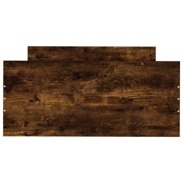 Smoked Oak Bed Frame 90x200 cm - Quality Engineered Wood