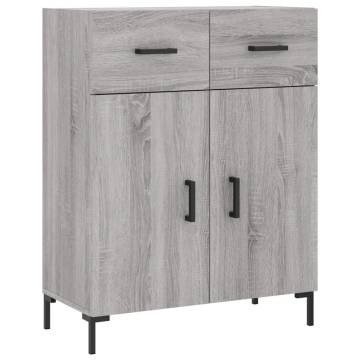 Stylish Highboard Grey Sonoma - 69.5x34x180 cm | Hipo Market