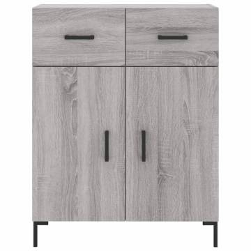 Stylish Highboard Grey Sonoma - 69.5x34x180 cm | Hipo Market