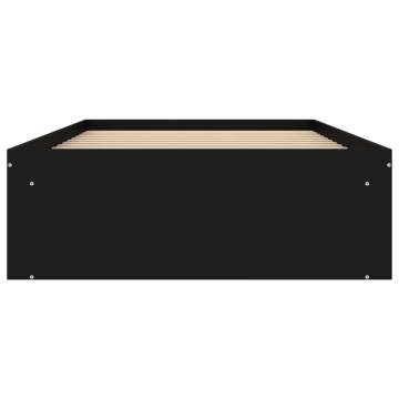 Modern Black Bed Frame 90x200 cm - Stylish & Functional