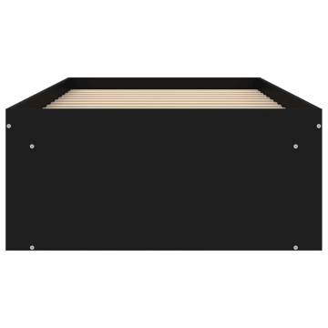 Modern Black Bed Frame 75x190 cm - Small Single