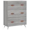 Stylish Highboard Grey Sonoma - 69.5x34x180 cm | HipoMarket