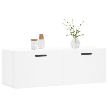 Wall Cabinet White 100x36.5x35 cm | Stylish Storage Solution