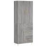 Highboard Grey Sonoma - Elegant Storage Solution - HipoMarket