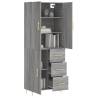 Highboard Grey Sonoma - Elegant Storage Solution - HipoMarket