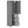 Highboard Grey Sonoma - Elegant Storage Solution - HipoMarket