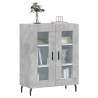 Stylish Concrete Grey Sideboard - 69.5x34x90 cm