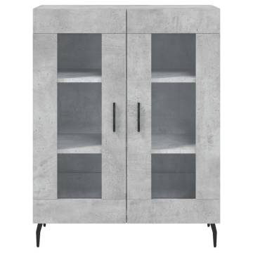 Stylish Concrete Grey Sideboard - 69.5x34x90 cm