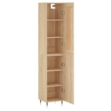 Stylish Highboard Sonoma Oak - Engineered Wood Storage Solution