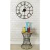 H&S Collection Beige Metal Side Table | Stylish Home Décor