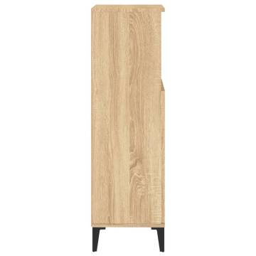 Sonoma Oak Bathroom Cabinet - Stylish Storage 30x30x100 cm