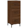 Stylish Highboard Brown Oak - 34.5x34x180 cm | HipoMarket