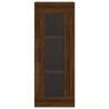 Stylish Highboard Brown Oak - 34.5x34x180 cm | HipoMarket