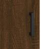 Stylish Highboard Brown Oak - 34.5x34x180 cm | HipoMarket