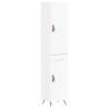 Stylish Highboard White 34.5x34x180 cm | Hipomarket UK