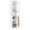 Stylish Highboard White 34.5x34x180 cm | Hipomarket UK