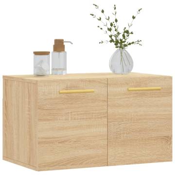 Sonoma Oak Wall Cabinet - 60x36.5 cm Engineered Wood