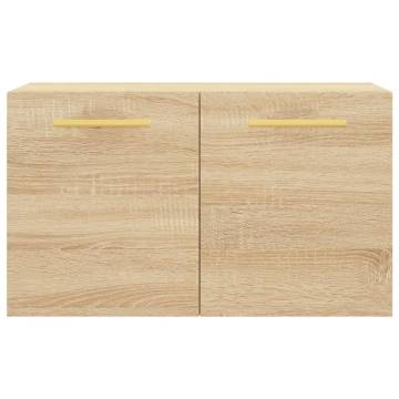 Sonoma Oak Wall Cabinet - 60x36.5 cm Engineered Wood