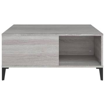 Stylish Grey Sonoma Coffee Table - 80x80 cm | HipoMarket