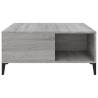 Stylish Grey Sonoma Coffee Table - 80x80 cm | HipoMarket