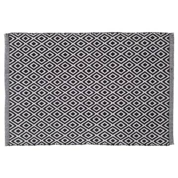 Sealskin Bath Mat Trellis Cotton 60x90 cm - Black & White