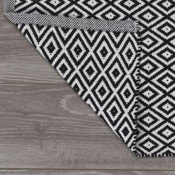 Sealskin Bath Mat Trellis Cotton 60x90 cm - Black & White