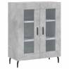 Stylish Highboard Concrete Grey | 69.5x34x180 cm