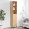 Highboard Sonoma Oak 34.5x34x180 cm Engineered Wood Colour sonoma oak Quantity in Package 1 Model 1 door 