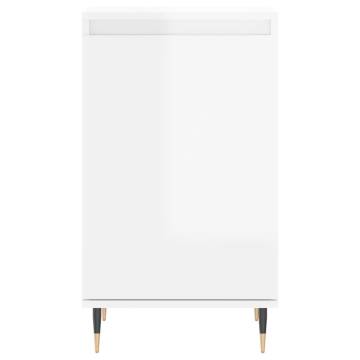 Stylish High Gloss White Sideboards - 2 pcs | HipoMarket