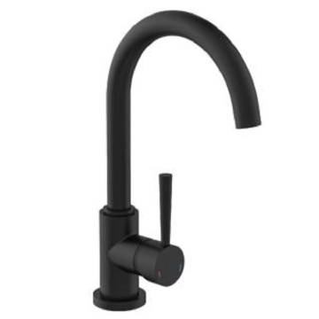 SCHÜTTE Cornwall Low Pressure Sink Mixer - Black Matt