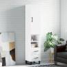 Highboard White 34.5x34x180 cm Engineered Wood Colour white Quantity in Package 1 Model 2 drawers 2 shelves 