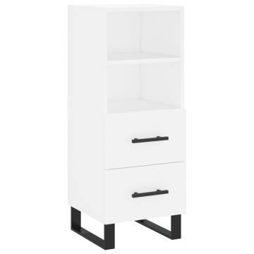 Stylish Highboard White - 34.5x34x180 cm | Hipo Market