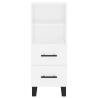 Stylish Highboard White - 34.5x34x180 cm | Hipo Market