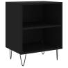 Black Bedside Cabinets - 2 pcs Engineered Wood | HipoMarket