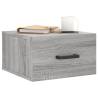 Wall-mounted Bedside Cabinets - 2 pcs Grey Sonoma | HipoMarket